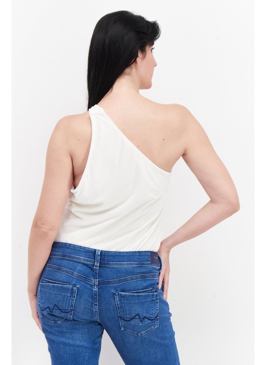 RIVER ISLAND Women Solid Bodysuit, Cream  - Image 2
