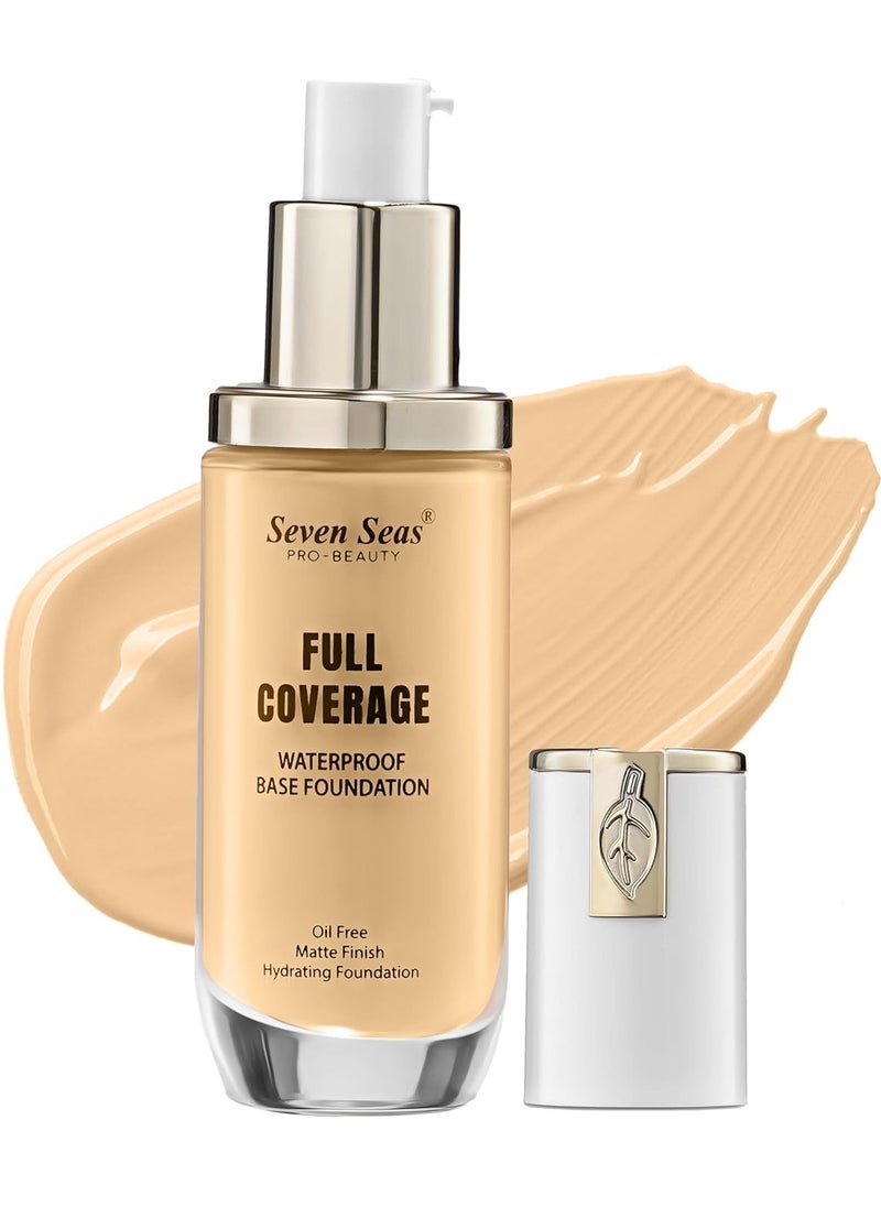 Seven Seas - Seven Seas Matte Finish Full Skin Coverage Base Oil Free Waterproof Foundation Long Lasting Full Coverage  Face Makeup Foundation Women  Girls Natural - Image 1