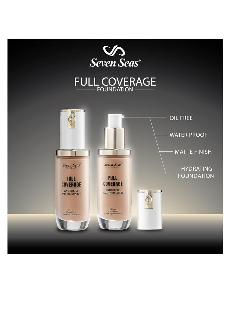 Seven Seas - Seven Seas Matte Finish Full Skin Coverage Base Oil Free Waterproof Foundation Long Lasting Full Coverage  Face Makeup Foundation Women  Girls Natural - Image 1