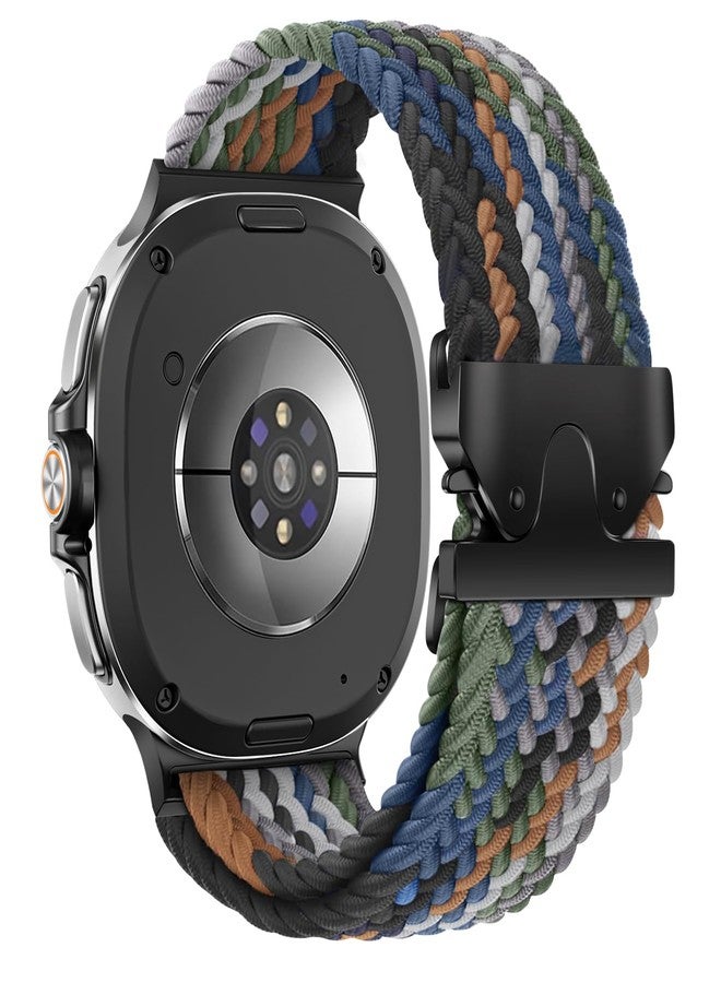 ZOOROO Braided Band Compatible with Samsung Galaxy Watch 8 40mm 44mm/ 8 Classic 46mm, Adjustable Parachute Buckle Stretchy Nylon Sport Strap for Men Women, S/M (Not for Galaxy Watch Ultra) - Image 1