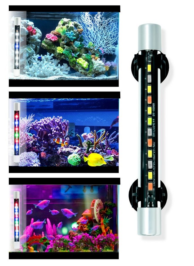 BURAQ Pets Mini Multi-Colour Aquarium Light For Making Your Fish Tank Superior, Ideal For Fish Aquarium, Fully Submersible Aquarium Lights (Up To 1.5 Ft Tank Mix Color)  - Image 1