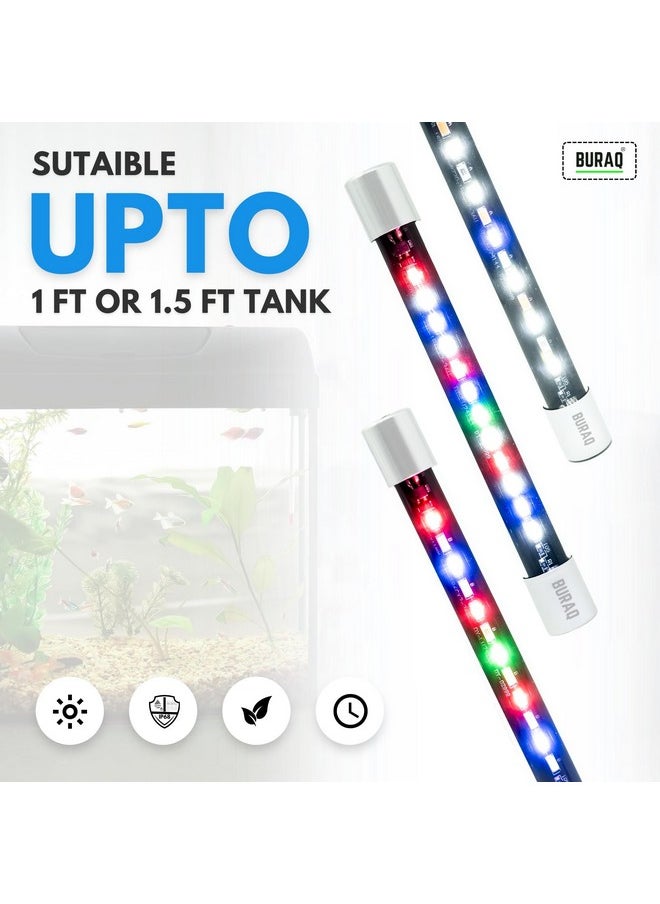BURAQ Pets Mini Multi-Colour Aquarium Light For Making Your Fish Tank Superior, Ideal For Fish Aquarium, Fully Submersible Aquarium Lights (Up To 1.5 Ft Tank Mix Color)  - Image 2