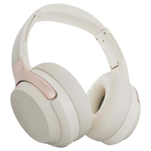 ZEBRONICS Duke (2026 Upgrade) Wireless Headphone, BT v5.3, Upto 60 hrs Playback, 40mm Drivers, Deep Bass, ENC, Gaming Mode, Dual Pairing, LED Lights, Media/Volume Control, Call Function (Beige) - Image 1