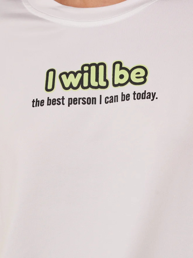 Styli Styli Round Neck Slogan Print T-Shirt
