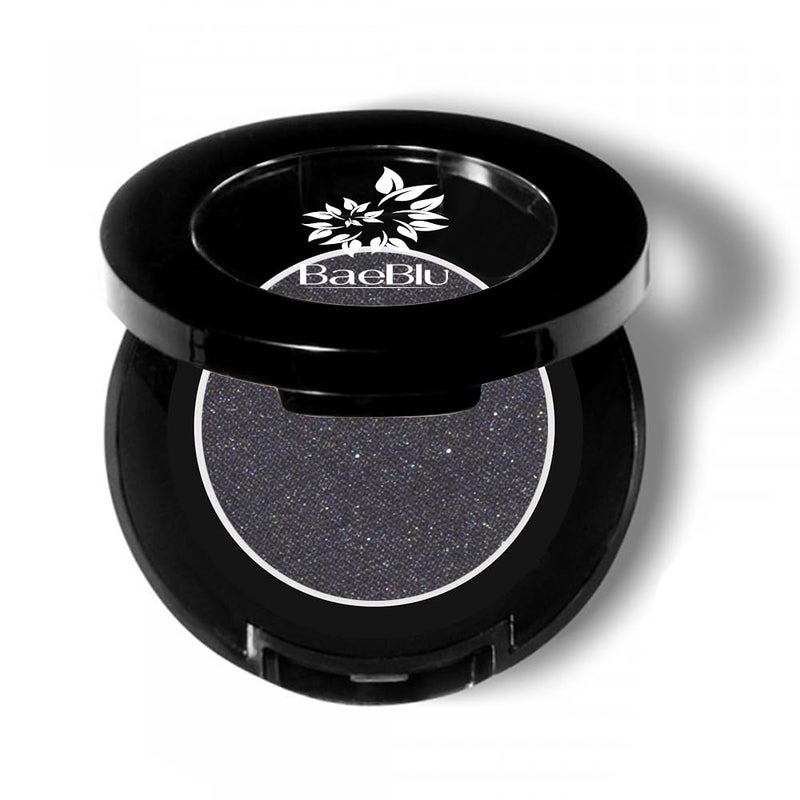 BaeBlu Hypoallergenic Eyeshadow Organic 100% Natural Finely Pressed Velvety Smooth Powder, Made in USA, Black Hole - Image 1