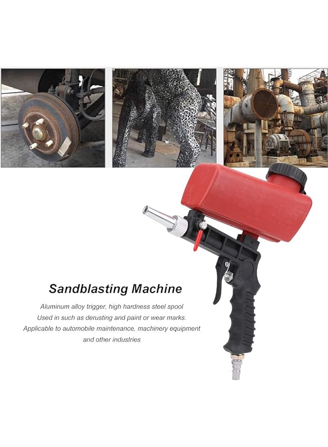 erorex Pneumatic Sandblasting Gun Handheld Air Sand Blaster Gun With Thicken Nozzle 90Psi Portable Sandblast Polishing Machine Sand Blasting Machine Tool For Atomization Deburring Carbon - Image 3