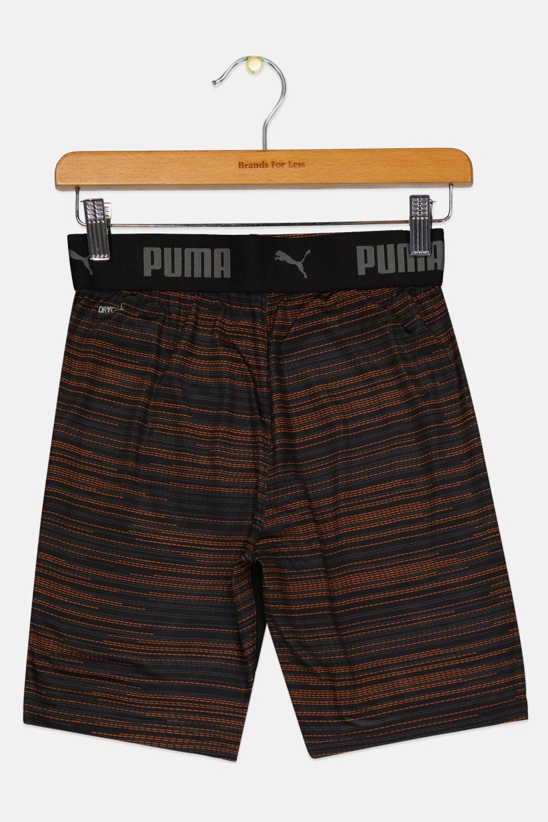 PUMA Kids Boy Brand Logo Training Shorts, Multicolor - Image 1