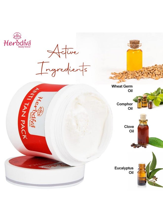 Herbdiva Anti Tan Face Pack 250Ml | Enriched With Clove Oil & Milk Protein | For Tan Removal, Beauty Forever  - Image 3