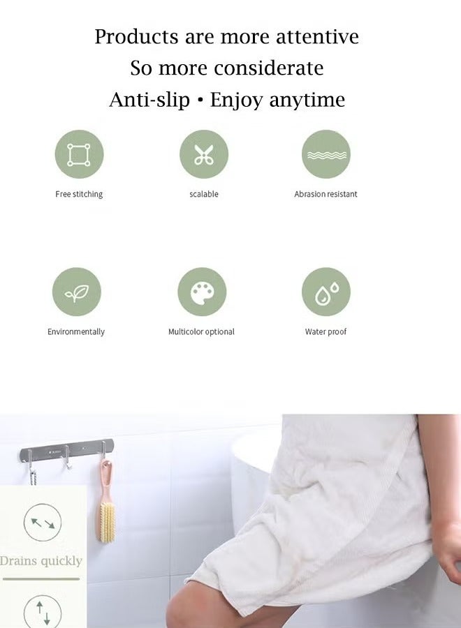 12 Pack Interlocking Non Slip Drainage Floor Tiles, 30 X 30 cm Soft PVC Bath Shower Floor Mat, Drainage Holes for Bathroom, Kitchen, Pool, Wet Areas(White/Pink) - Image 2