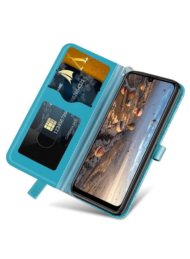 Green Tiger Case For Huawei P smart 2020 Life of Tree Embossing Pattern Horizontal Flip Leather Case with Holder & Card Slot & Wallet & Photo Frame & Lanyard - Image 5