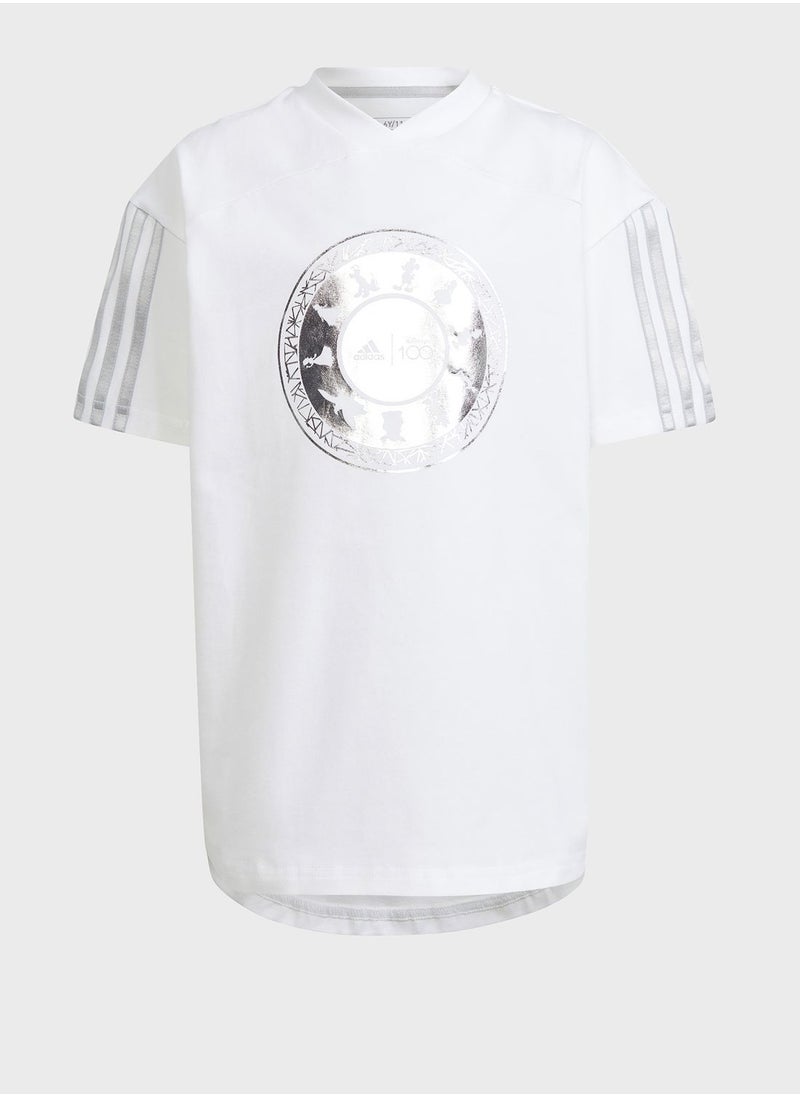 Adidas - Little Kids Disney 100 T-Shirt - Image 1