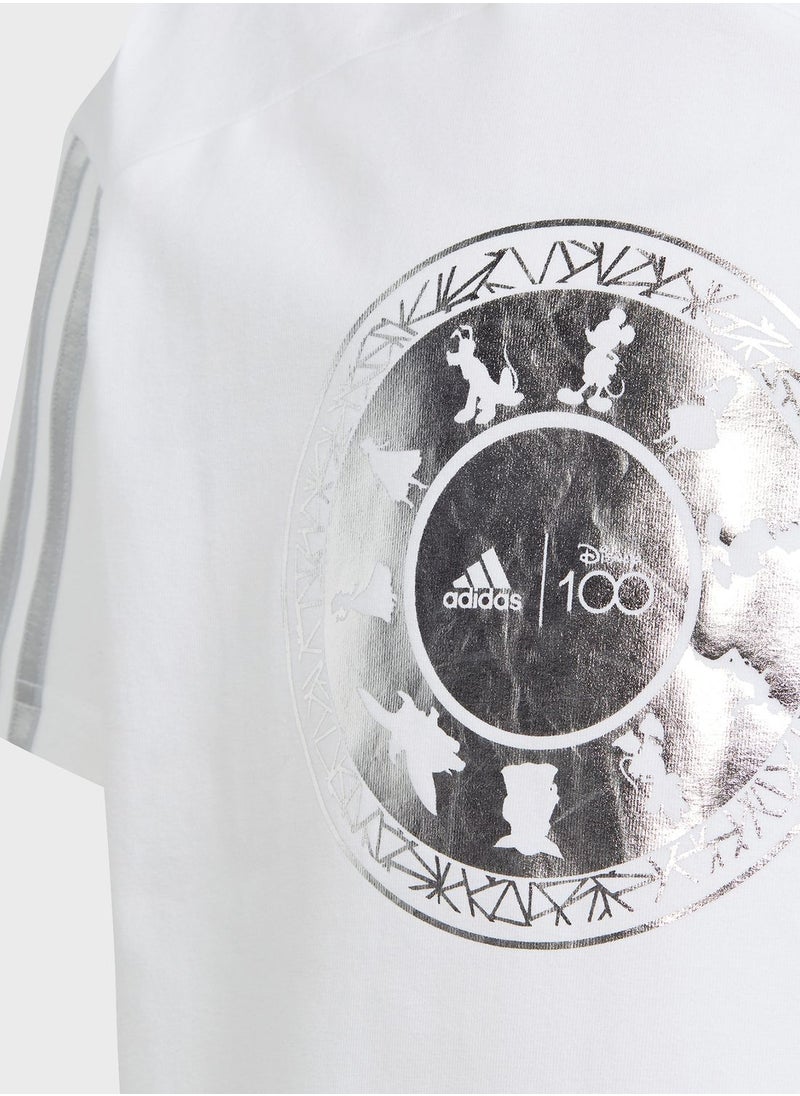 Adidas - Little Kids Disney 100 T-Shirt - Image 1