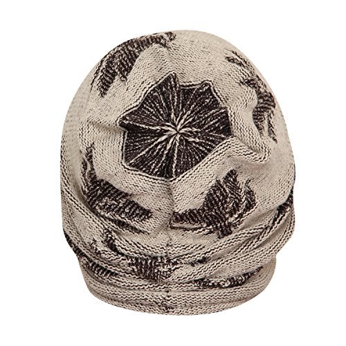 FabSeasons Unisex Beige Acrylic Woolen Slouchy Beanie and Skull Cap for Winters - Image 4