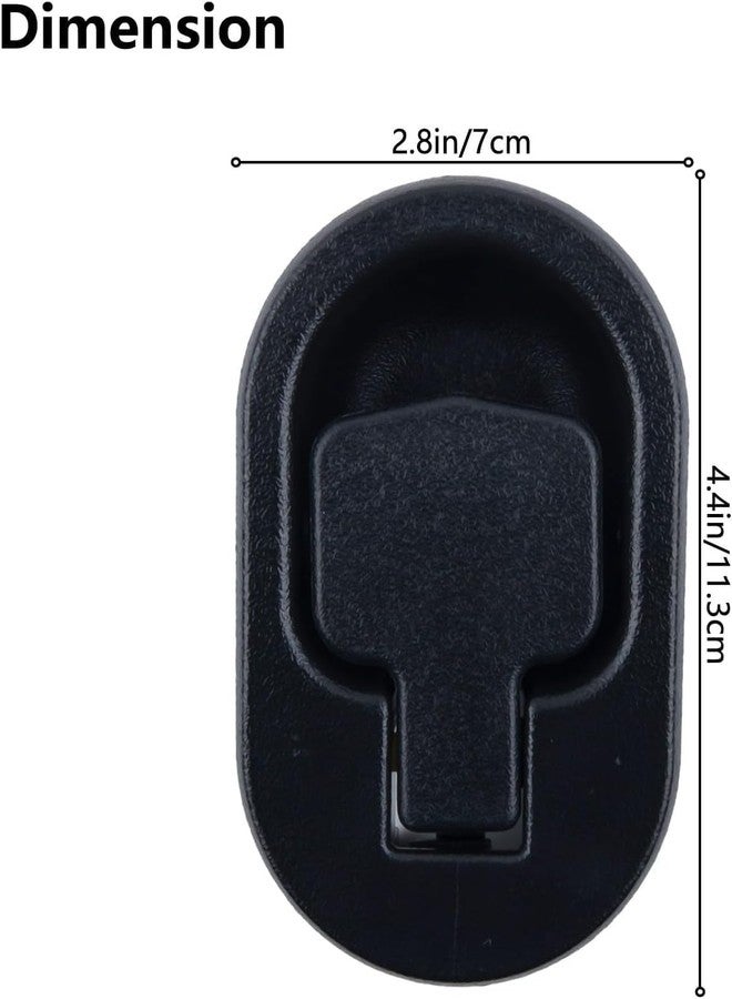 Bwexxt Black Recliner Replacement Part Sofa Chair Couch Release Lever Pull Handle Replacement Recliner Handle ABS Plastic Fits Both A 6mm and 3mm Cable Replacement Parts Compatible with Most Furniture - Image 2