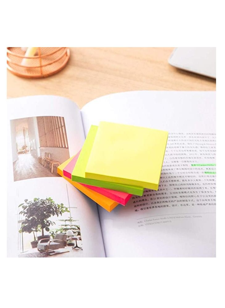 Deli مجموعة 4 حزم من الملاحظات اللاصقة بحجم 3x3 بوصة متعددة الألوان - Image 4