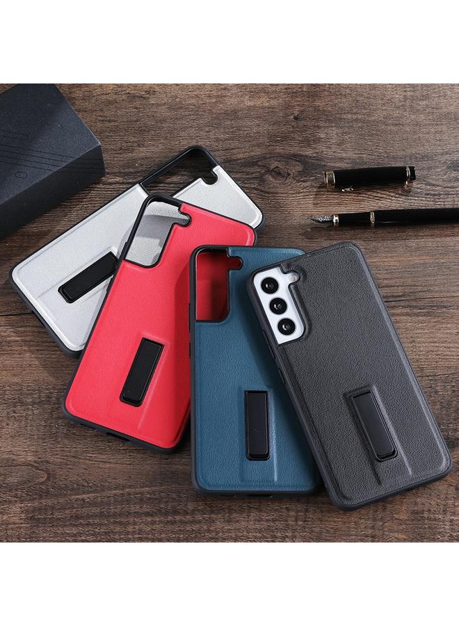S-TOP Case For Samsung Galaxy S23+ 5G PU Cover Metal Holder Phone Case - Image 2