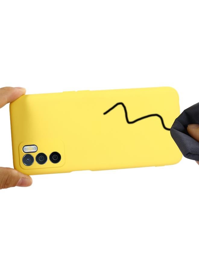 erorex Case For OPPO A16 / A16S Foreign Version Solid Color Liquid Silicone Shockproof Full Coverage Protective Case  - Image 4