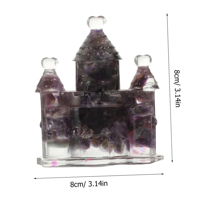 Natural Resin Castle Desktop Phone Holder Sturdy Mobile Rack For Tabletop Hands Free Viewing - Image 3