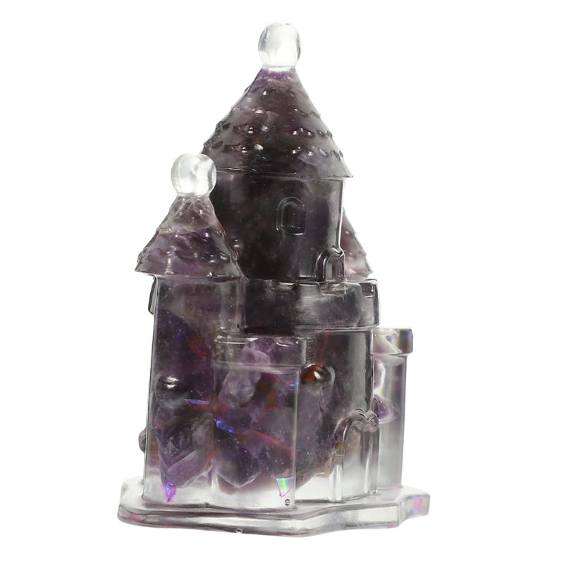 Natural Resin Castle Desktop Phone Holder Sturdy Mobile Rack For Tabletop Hands Free Viewing - Image 2