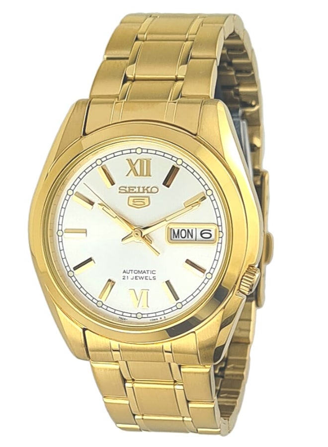 Seiko ساعة كلاسيك 21 جويلز 37 ملم من الستانلس ستيل للرجال SNKL58K1 - Image 1