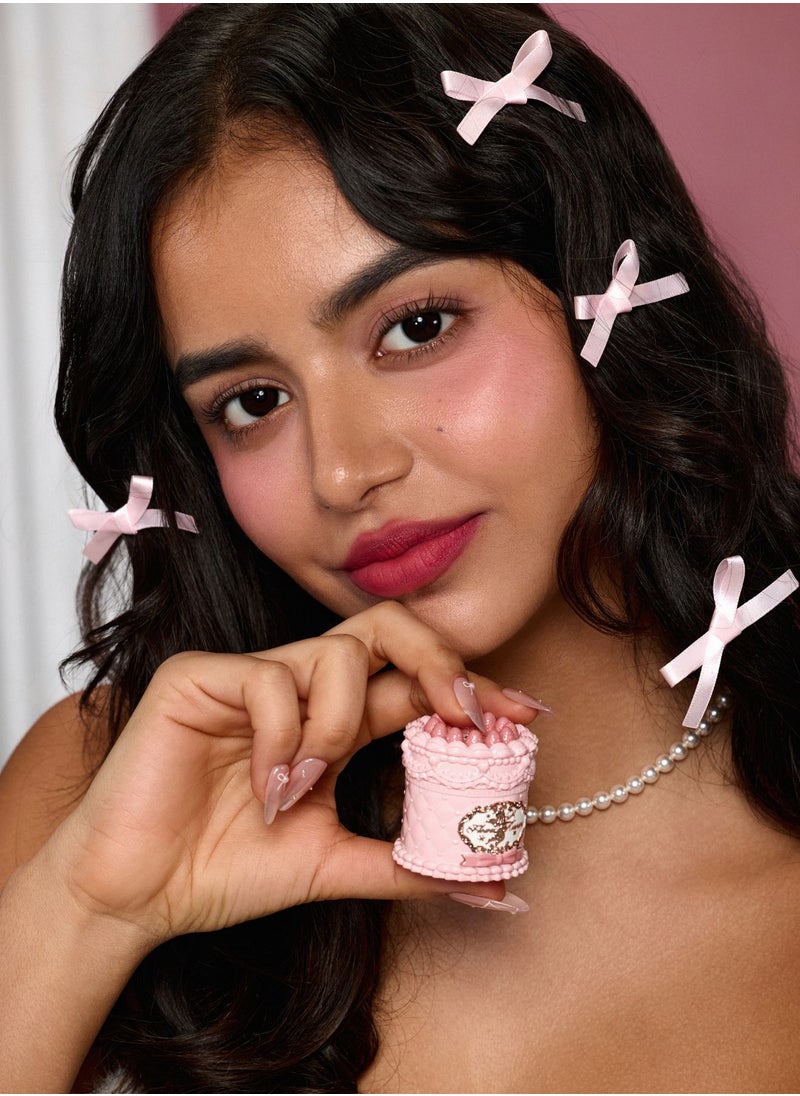 Flower Knows Strawberry Cupid Cake Lip Cream Hydrating Velvet Matte Lipstick Smudge-Proof Creamy Texture-V06 Tulip  - Image 3