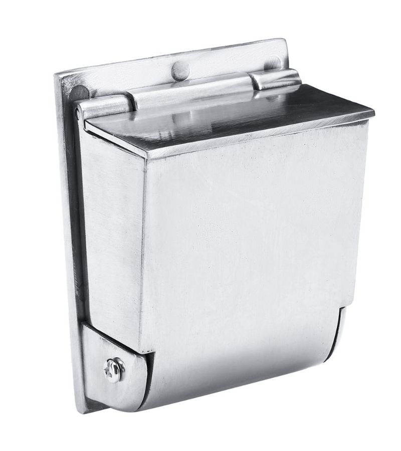 Black 95x70mm Wall Mounted Aluminum Alloy Ashtray Holder for Outdoor Smoking Public Places Gardens Malls Offices and Balconies - Image 5