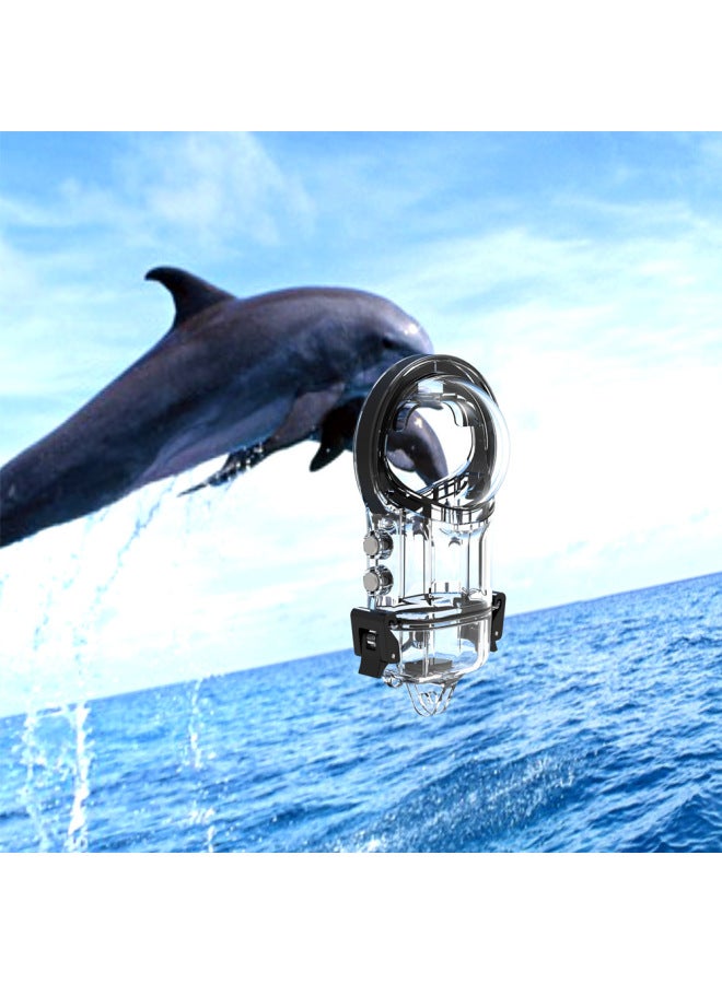 Neutral Insta360 X3 X4 Panoramic Camera Waterproof Case Sealed Diving Protective Shell Sports Camera Accessories - Image 2