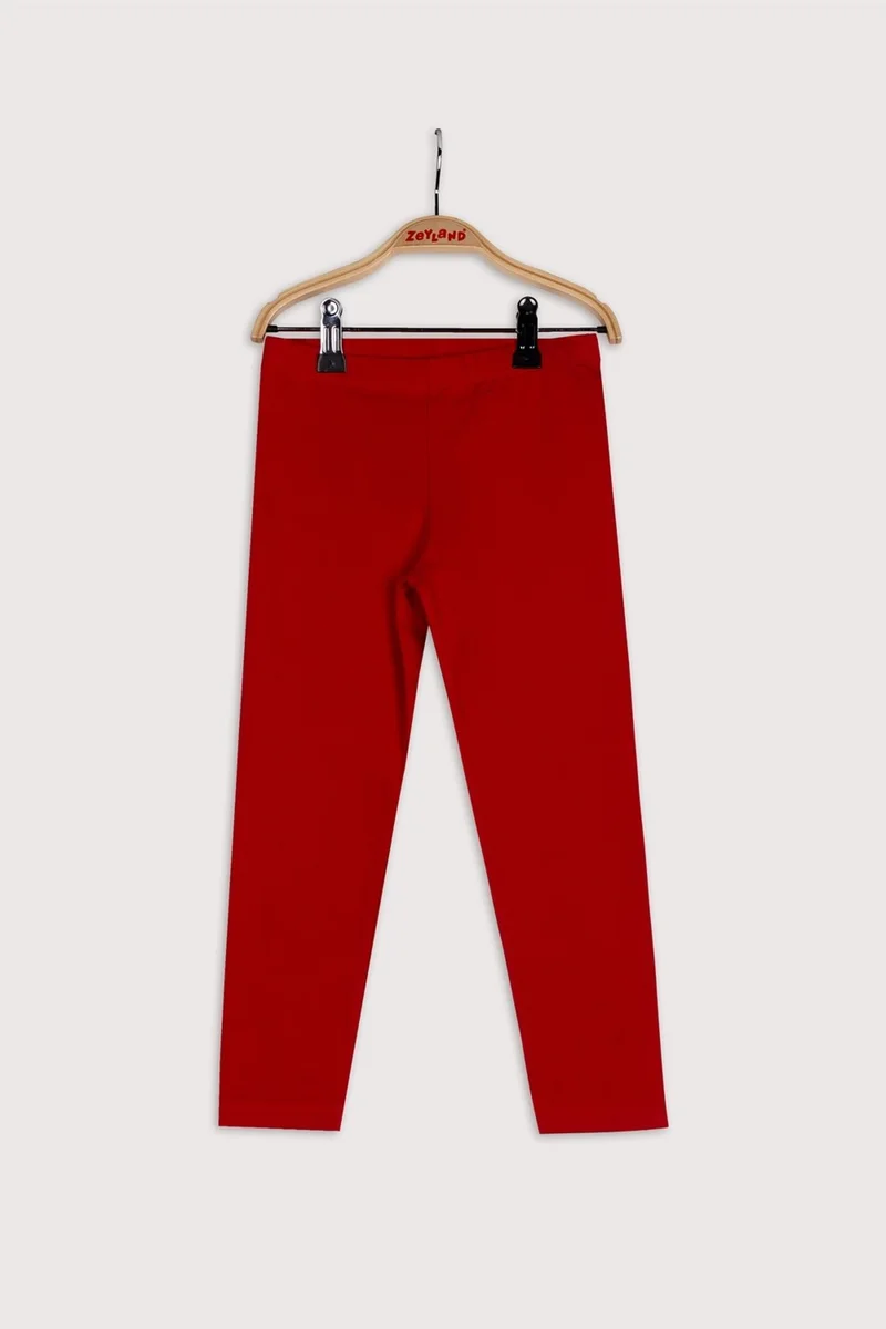 Zeyland Girls Red Slim Fit Leggings (4-12YEARS)