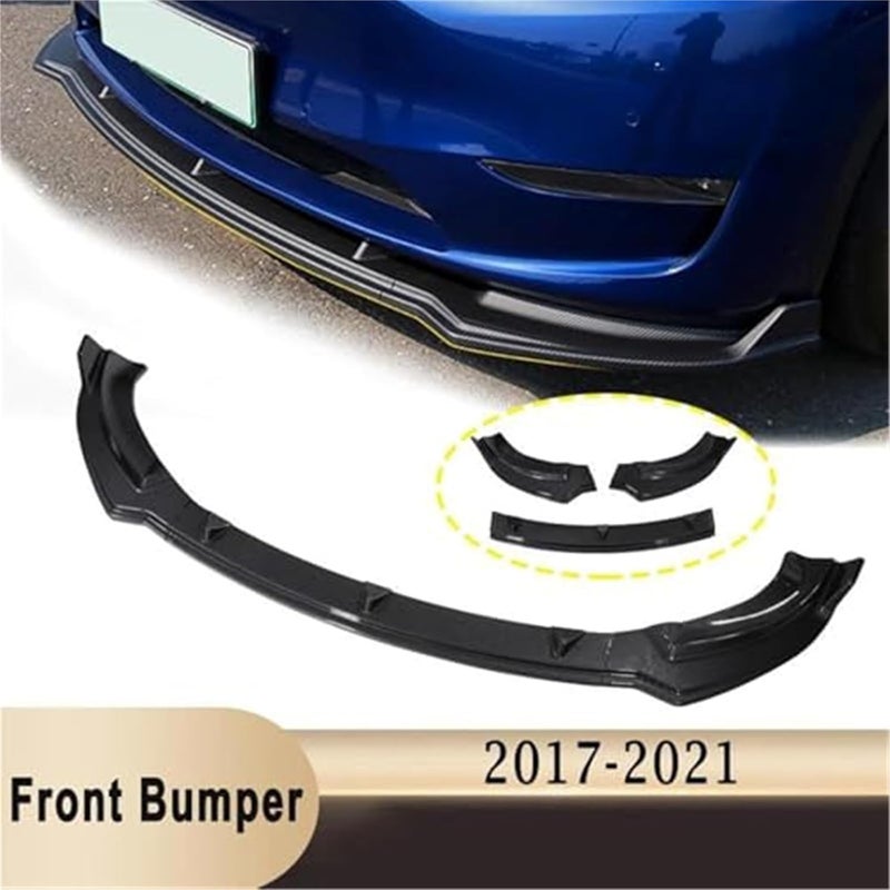 DEMULAX Front Bumper Lip Diffuser for Tesla Model Y - Image 2