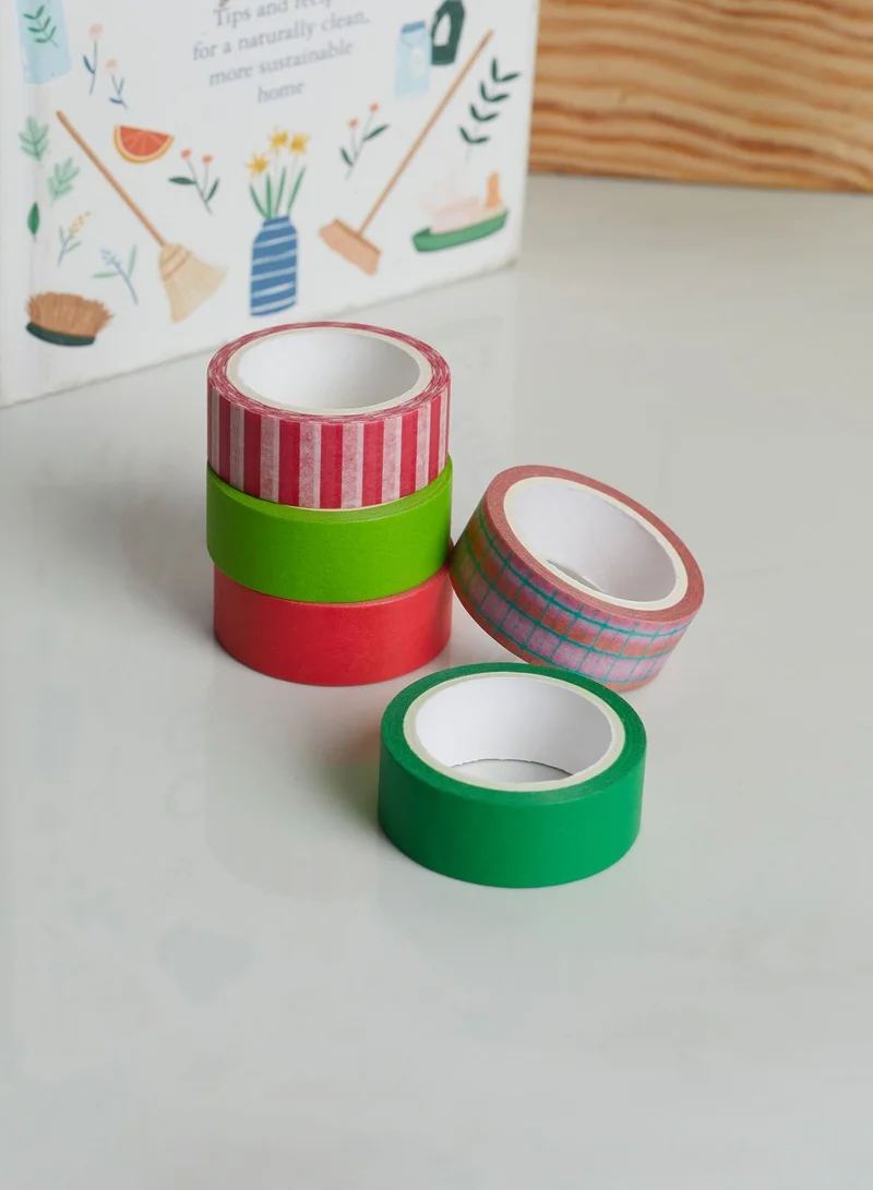 Typo Set Of 5 Washi Tape
