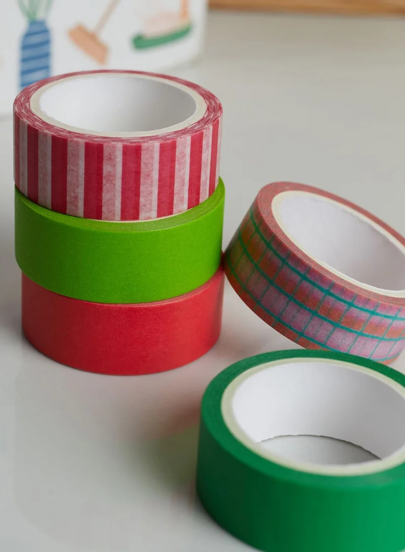 Typo Set Of 5 Washi Tape