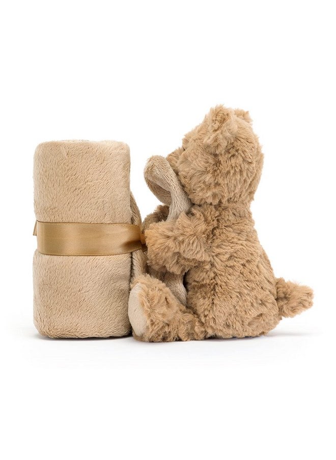 Jellycat Jellycat Bartholomew Bear Soother, 13.5 inches | Security Blanket & Lovey for Babies | Baby Gift  - Image 2