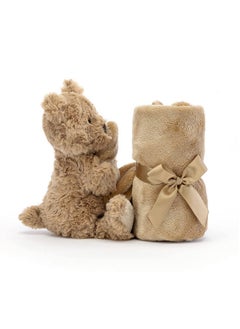 Jellycat Jellycat Bartholomew Bear Soother, 13.5 inches | Security Blanket & Lovey for Babies | Baby Gift  - Image 3