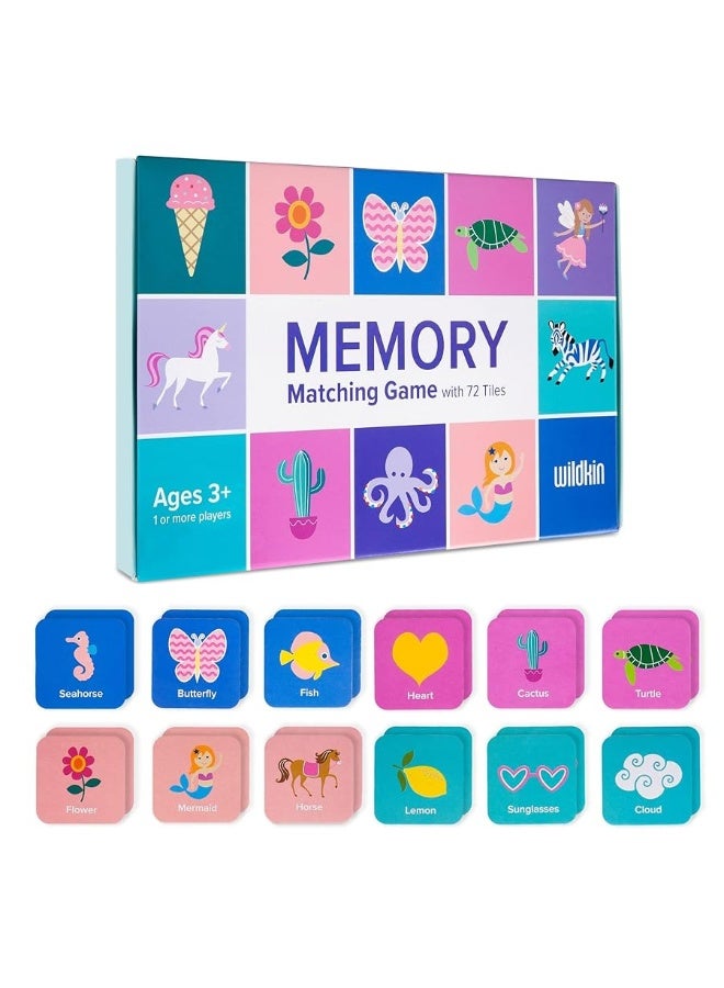 Wildkin Memory Matching Game Cards for Boys  Girls 36 Pairs Memory Learning Cards Activities for Toddlers and Preschool Educational Cards to Boost Memory Your Child Ultimate Study Companion Girl - Image 5