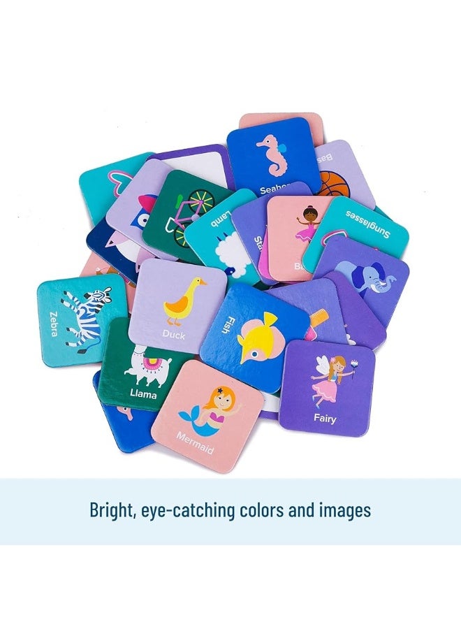 Wildkin Memory Matching Game Cards for Boys  Girls 36 Pairs Memory Learning Cards Activities for Toddlers and Preschool Educational Cards to Boost Memory Your Child Ultimate Study Companion Girl - Image 4
