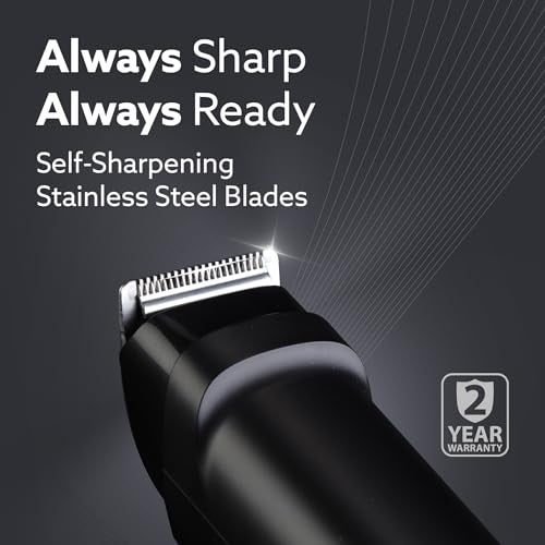 AGARO MT 8001 Beard Trimmer for Men, 60min Run Time, USB Charging, Fast Charge, 20 Length Setting, Rechargeable Battery, Black - Image 4