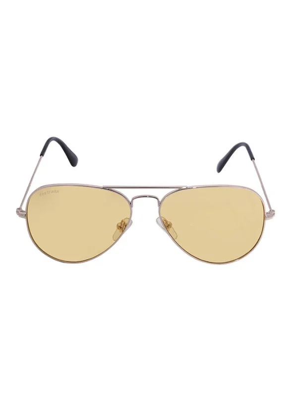 fastrack Gold Aviator Men Sunglasses (M165YL31|58)