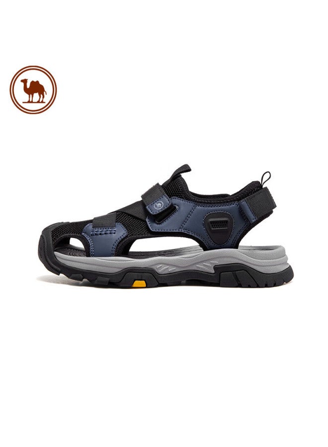 CAMELJEANS Luotuo Brand Men's Outdoor Casual Sandals, Lightweight Breathable Closed-toe Anti-collision Beach Shoes P14m307617 Blue 40 - Image 3
