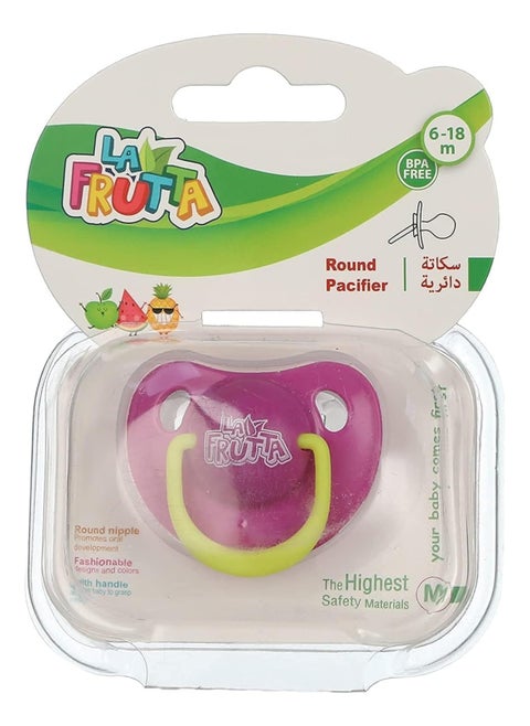 La Frutta Round Pacifier-Multicolor-6/18 Months-Medium