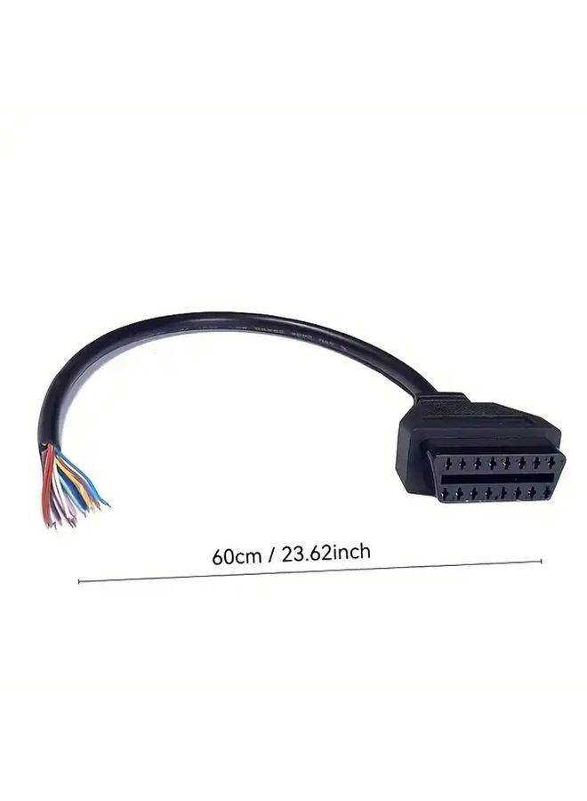 OBD2 16 Pin Female Expansion Connector 23.62 Inch Automotive Diagnostic Tool Adapter - Image 3