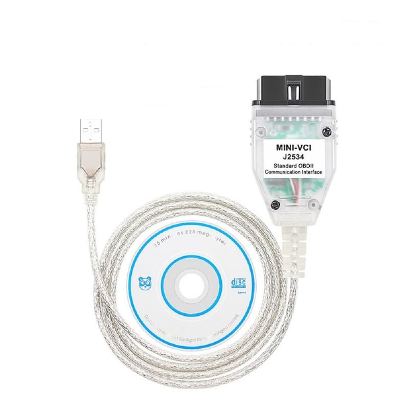 PARANNIC Mini For Vci J2534 Cable V18.00.008 Latest Version  Obd2 Connector Scanner Adapter Fit For Tis Techstream Programming Diagnostic Cable  Support Win Xp Win7 Win10 - Image 1