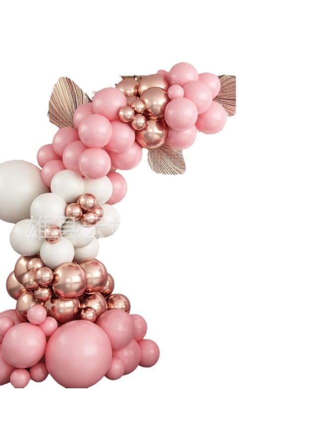 Souvenir Souq 141Pcs Premium Pastel Pink, Metallic Pink & White Balloon Garland Arch Kit with 18-inch Large Balloons | Latex Party Balloons Set with Accessories for Birthday, Baby Shower, Wedding & Anniversary Decoration - Image 4