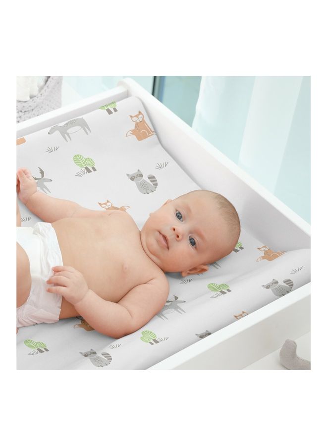 Moon Organic Washable Soft Material Changing Pad Sheets For 0 Month And Above -Pack Of 3 - Image 4