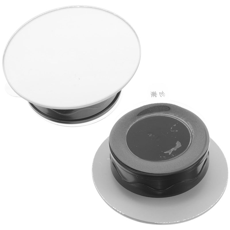 Frameless Wide Angle Blind Spot Mirror Black Suction Cup Rearview Mirror Pair For Car Safety - Image 2