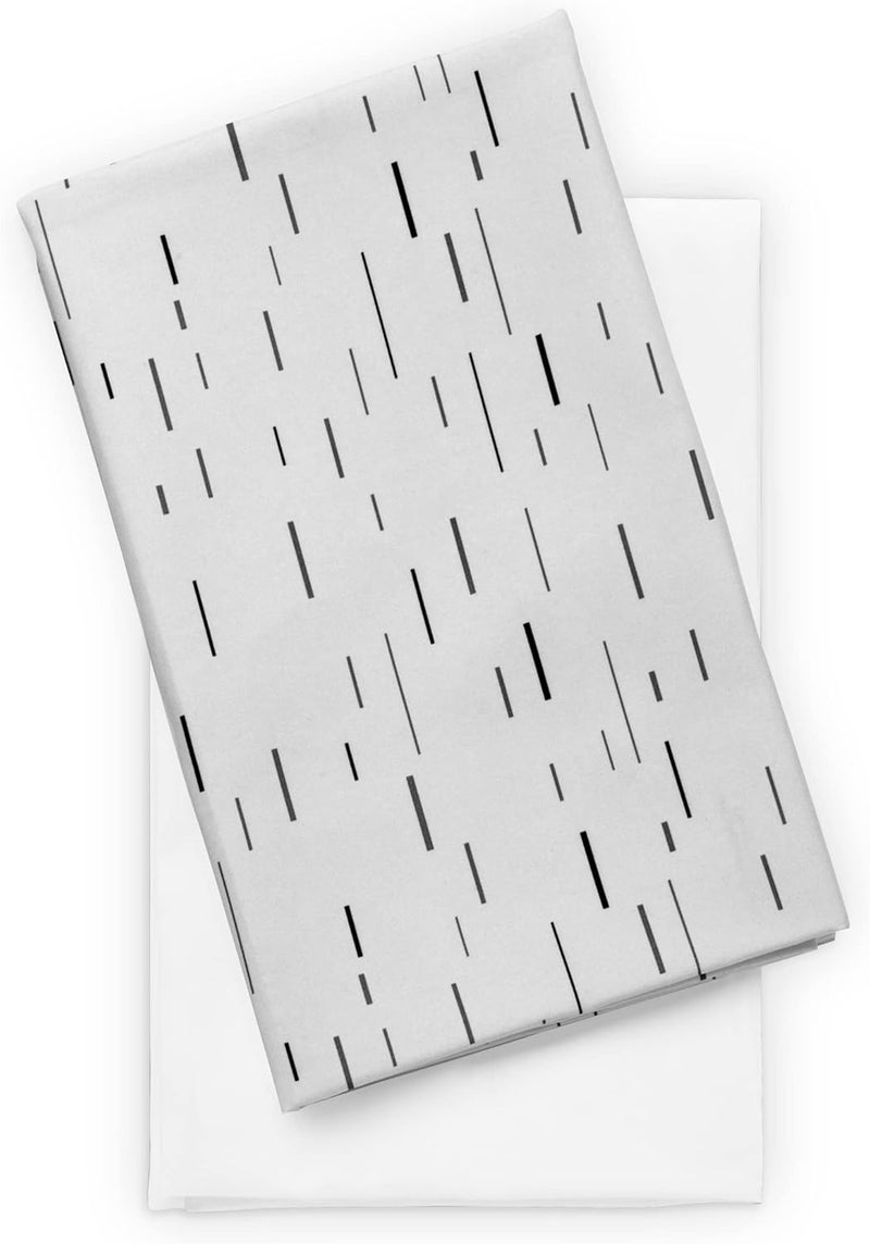 Chicco Alfa Lite Playard Sheets - White Sketch Design, 2-Pack - Image 1