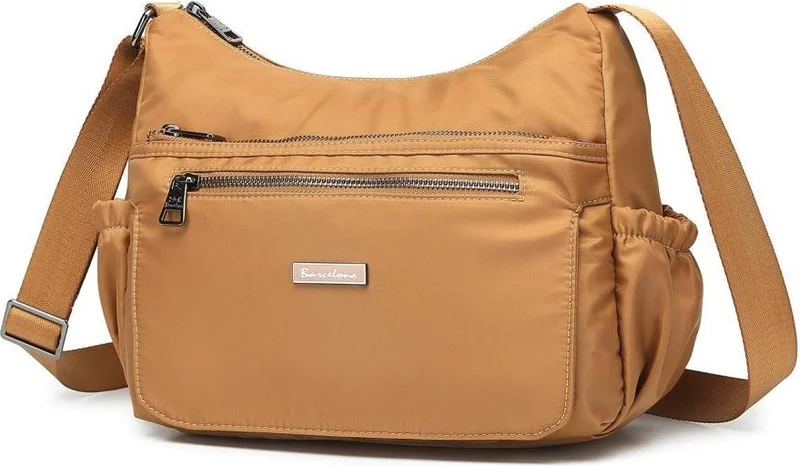 Barcelona Satin Fabric Strap Messenger Bag 2137