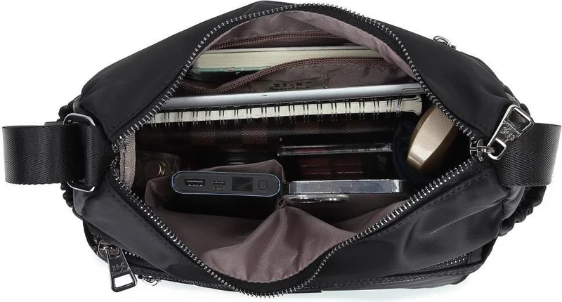 Barcelona Satin Fabric Strap Messenger Bag 2137