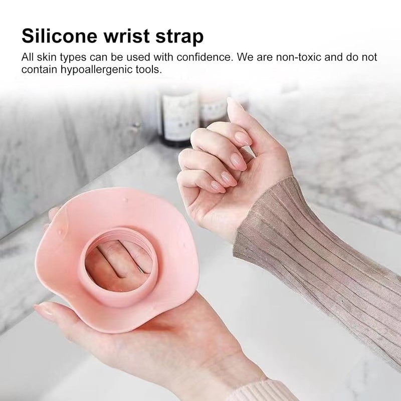 NGEL Silicone Face Washing Whristbands || Splash Proof Spa Facial Cuff Sleeves, Keep Clean & Dry || Waterproof Wrist Guard for Bathing, Hair Washing & Household Chores (Silicone Wristband) - Image 4