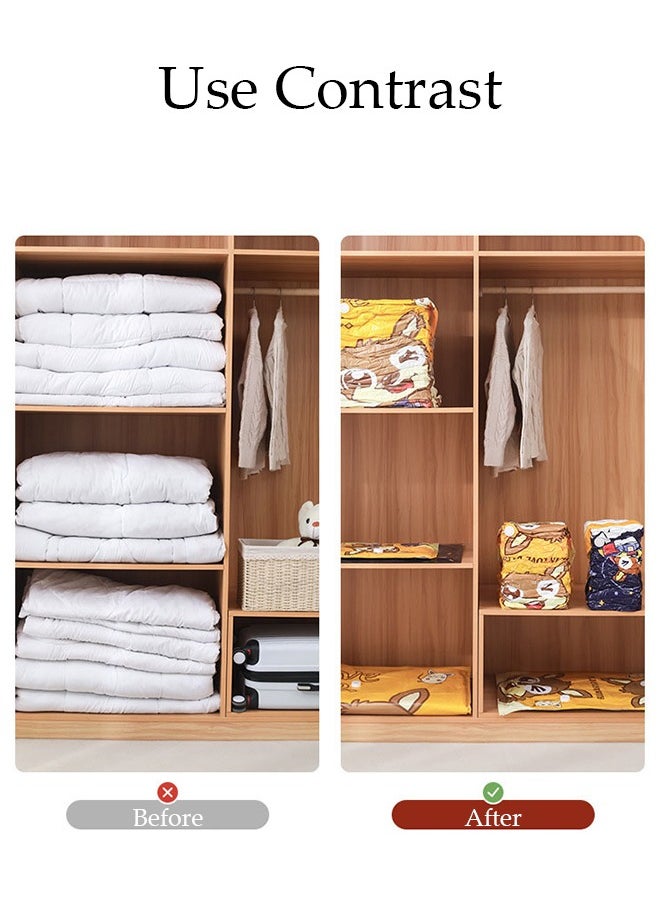 Vacuum Storage Bags with Electric Air Pump, 10 Pack (2 Jumbo, 2 Large, 2 Medium, 4 Small, Vacuum Sealer Bags) Space Saver Bags, Compression Storage Bags for Blanket Clothes Bedding Pillows