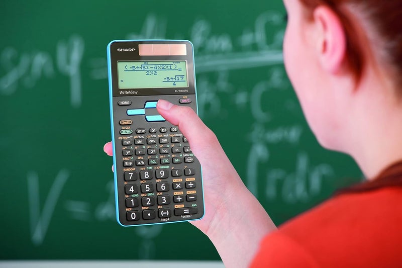 SHARP EL-W535TGBBL Scientific Calculator with WriteView™ 4 Line Display, Black, Blue - Image 2